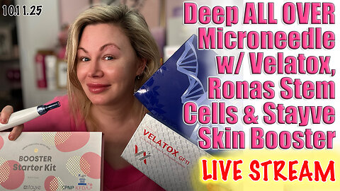 Live Deep Microneedle ALL OVER w/ Velatox, Ronas, Stayve SKin Booster! ACecOsm code Jessica10 Saves