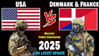 USA vs Denmark & France Military Power Comparison 2025 | Denmark & France vs USA Military Power 2025