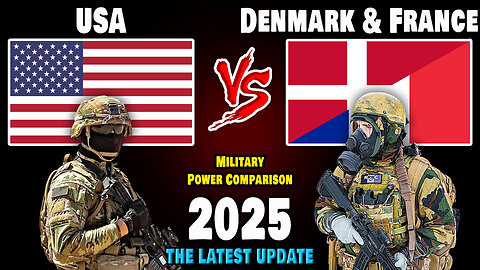 USA vs Denmark & France Military Power Comparison 2025 | Denmark & France vs USA Military Power 2025