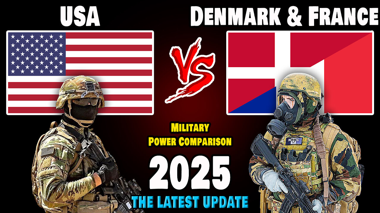 USA vs Denmark & France Military Power Comparison 2025 | Denmark & France vs USA Military Power 2025