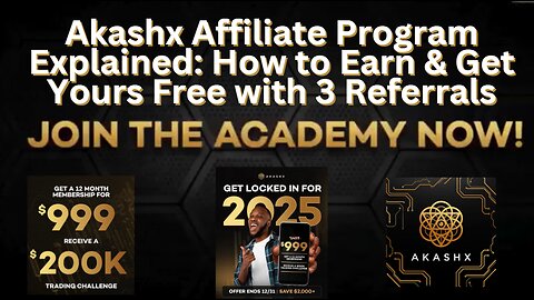 Unlock FREE Membership | Akashx Affiliate Program Earn Big with Just 3 Referrals! #trading #shorts