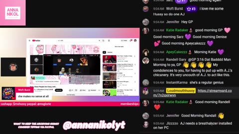 LoudMouthHussy Nov 11, 2025 'IT'S MY CHANNEL YOOO TEHEE'