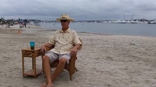 The Beach Captain in Time-Lapse. Kellogg Beach, Point Loma, California. TL 062