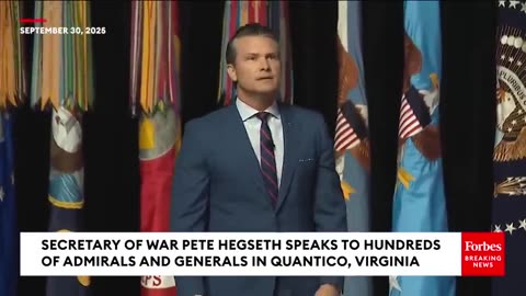 BREAKING NEWS: Hegseth Unveils To Generals & Admirals Massive Military Overhaul To Root Out Wokeness 