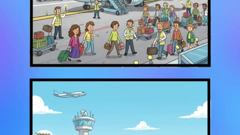 Busy Airport ✈️ | Spot the Hidden Differences