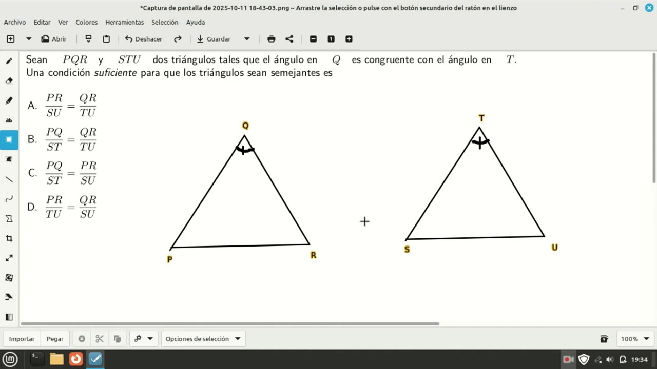 question about similar triangles