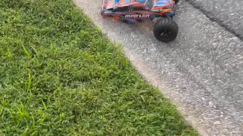 RC Car Falls Short Of Truck Bed Jump