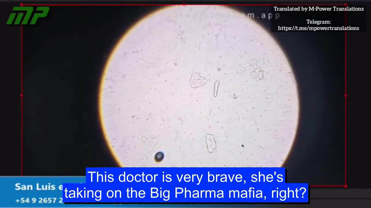 Doctor Liliana Zelada analyzes a Hepatitis B vaccine live under an optical microscope