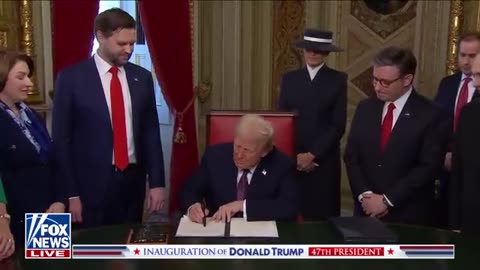 President Trump calls Biden last-minute pardon's 'unfortunate' in signing ceremony