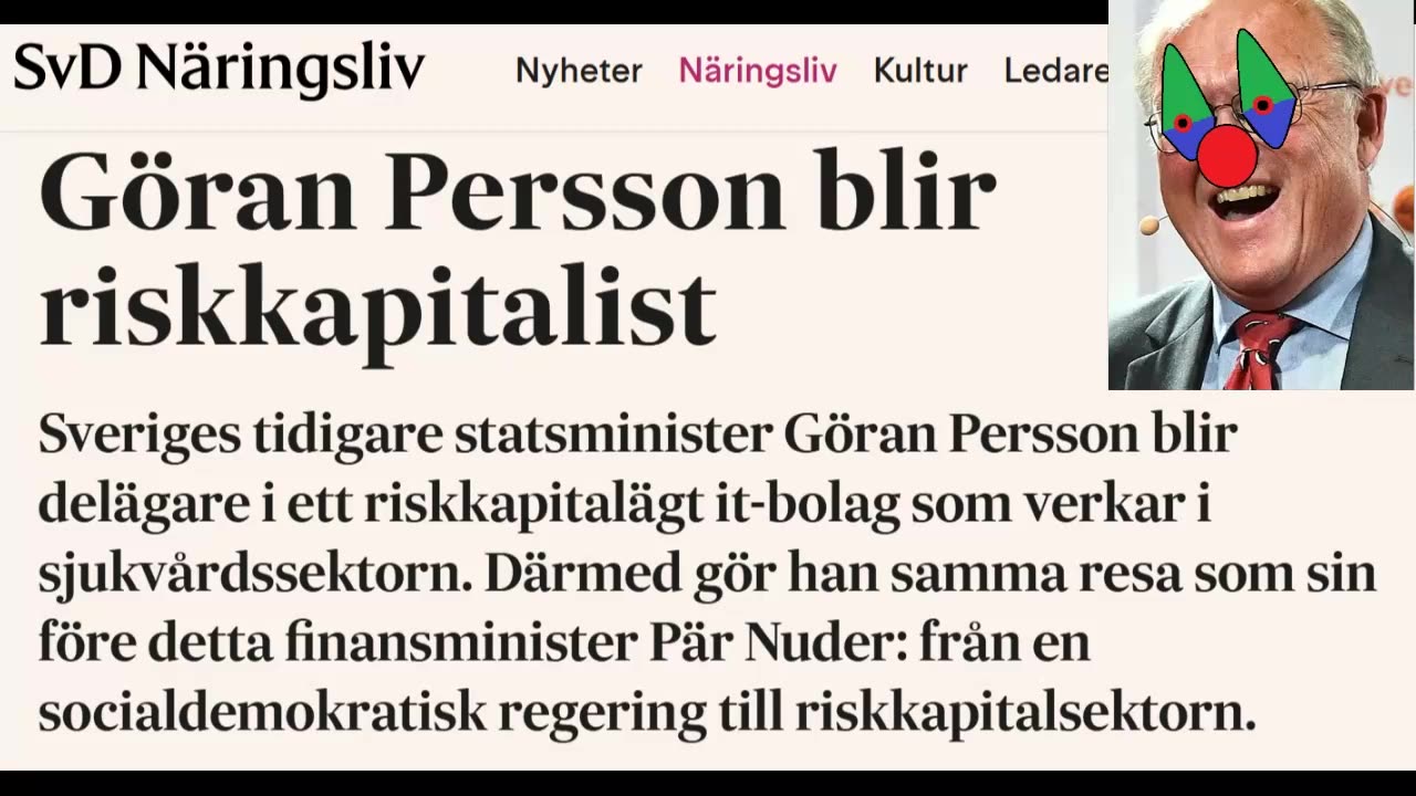 Göran Perssons Budgetsuccé per Utrotning