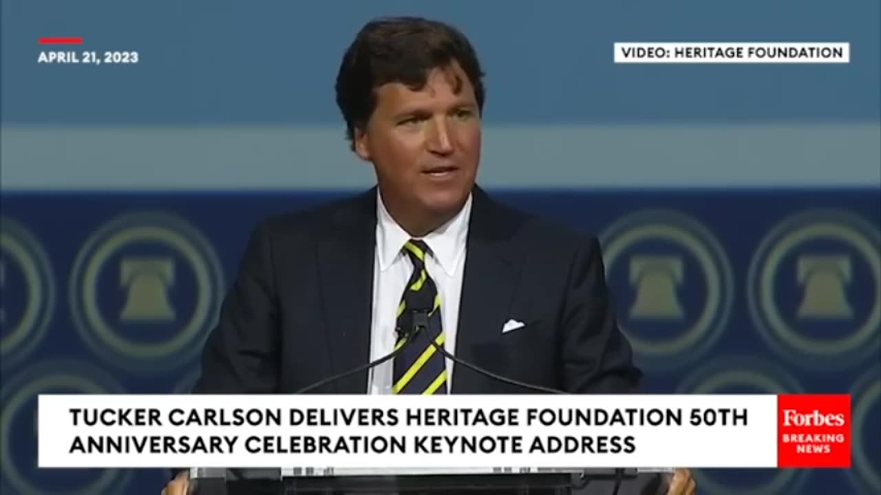 Tucker Carlson fired hours after this speech >>>