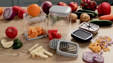 TEMMYS Manual Vegetable Chopper – Slice, Dice & Chop in Seconds! 🥕🔪