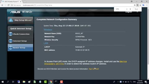 ASUS How to set up Access Point mode NETVN