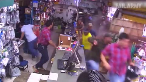 Truck Crashes Into Store