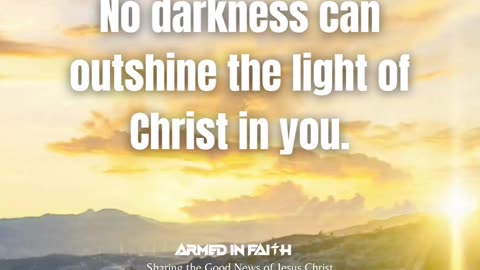 The Light in You is Stronger Than Darkness!
