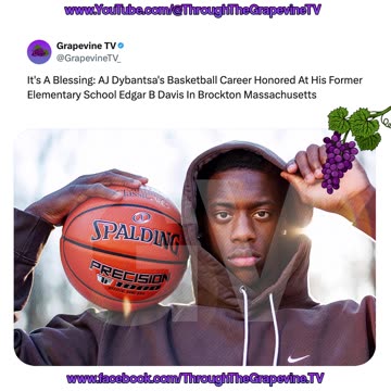 AJ Dybantsa Honored for Basketball Career at Former School Edgar B. Davis in Brockton Massachusetts