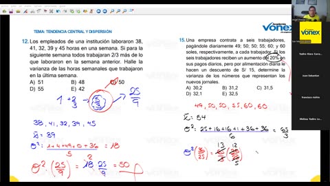 VONEX SEMIANUAL 2025 | Semana 14 | Aritmética