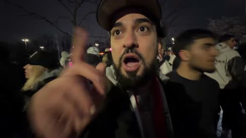 Muslims In Dearborn, MI. Circle Americans Chanting Allahu Akbar