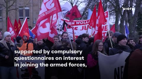 Cologne protesters decry conscription after Bundestag passes new Military Service Act