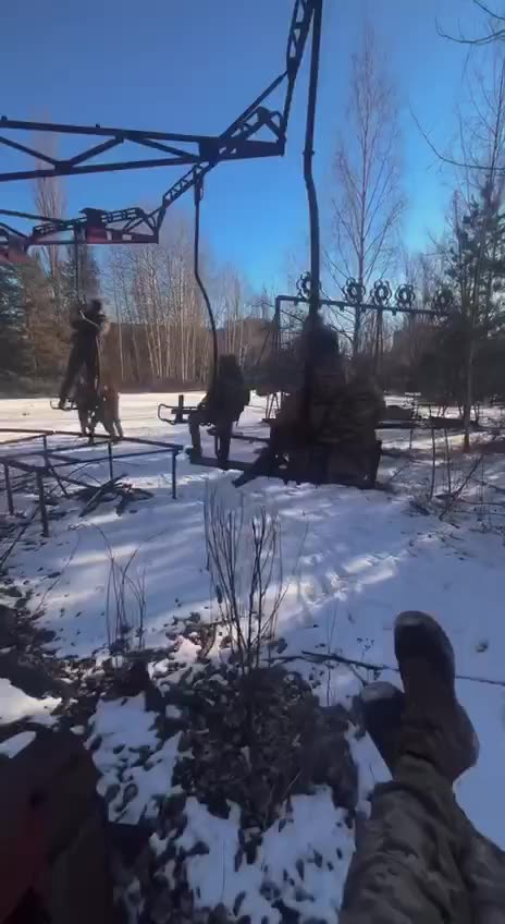 There's an 8-Year Old in All Of Us(Ukrainian Soldiers Holding Soviet Park)