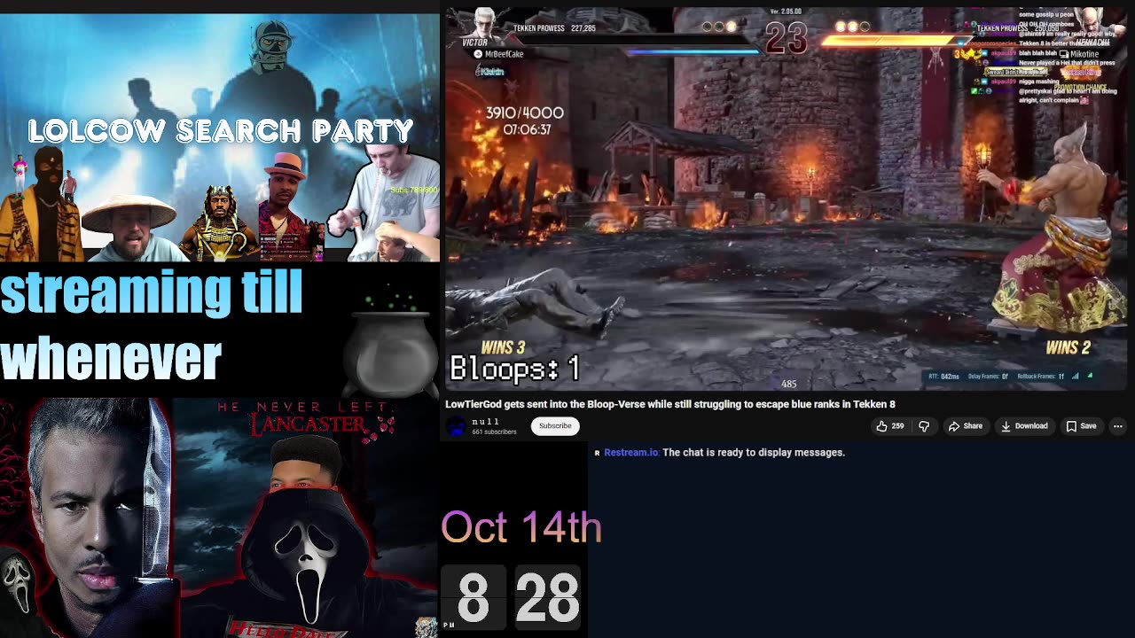 Impromptu stream || Lowtiergod & etc. || October 14th