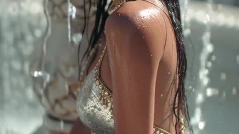 The video is made with AI, it may be artificial.