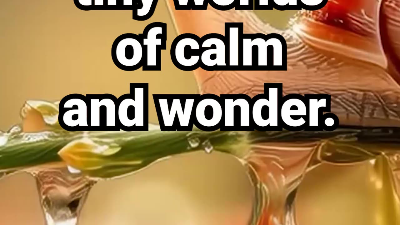 Subscribe for more tiny worlds of calm and wonder. #naturesounds #anxietyrelief #stressrelief