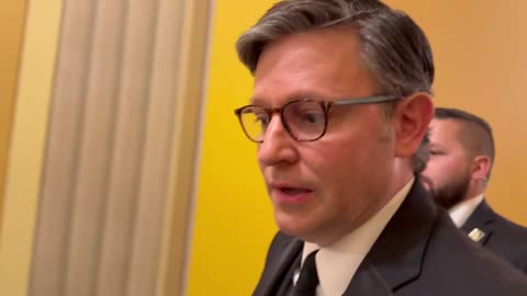 Johnson tells me he’s “deeply disappointed” the Senate approved the Epstein files bill