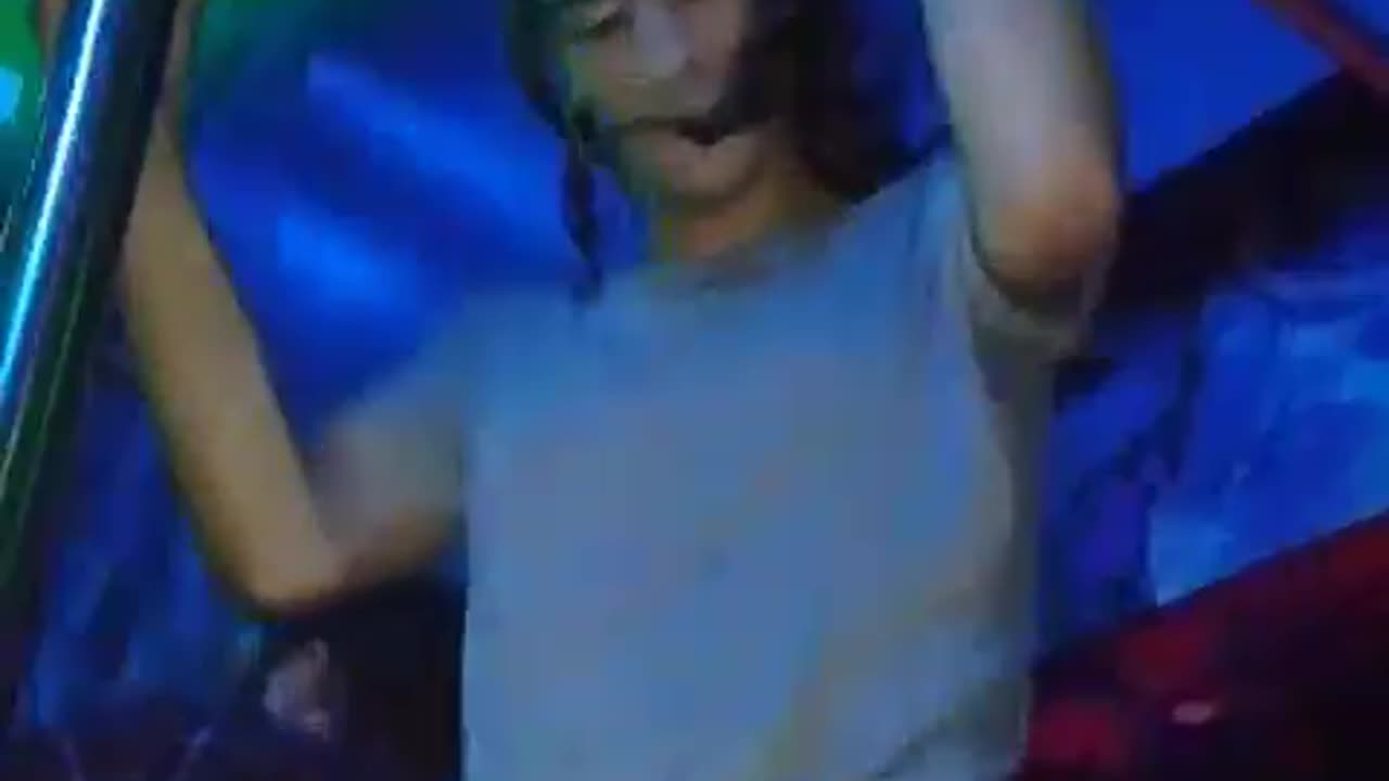 Latino Femboy Dances in Nightclub.
