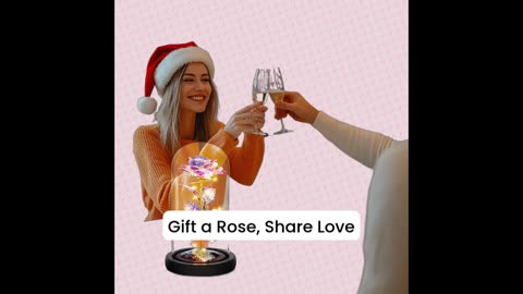 Rainbow Light-Up Rose in Glass Dome - A Vibrant Gift for Her