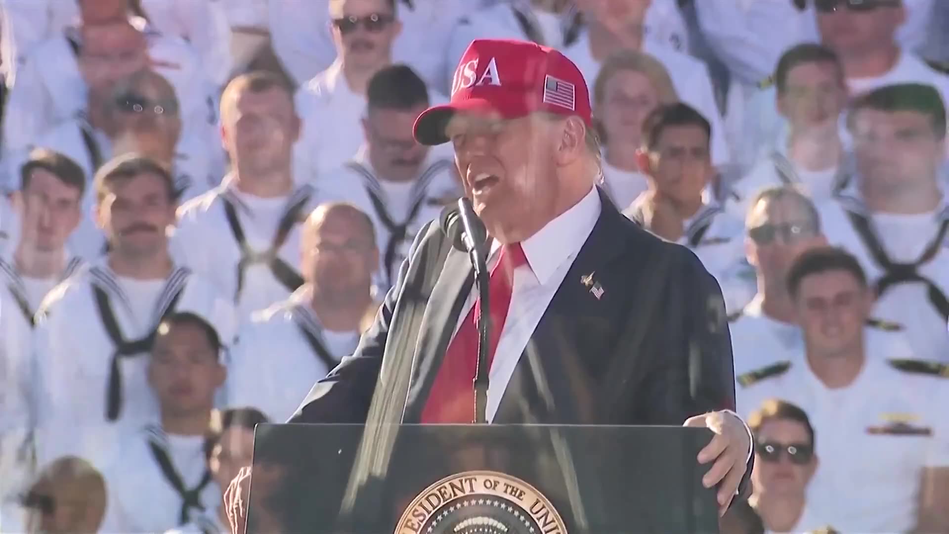 POTUS delivers remarks in celebration of the U.S. Navys 250th birthday