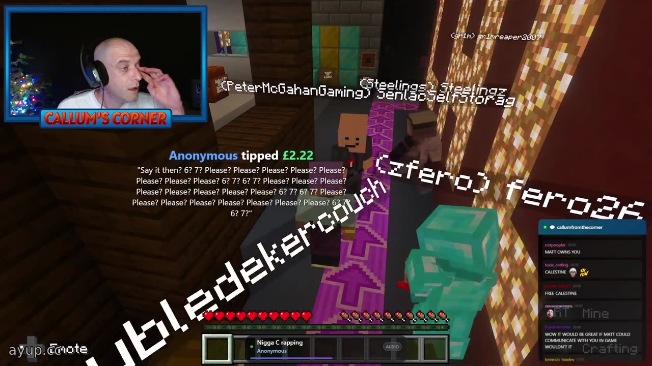 ayupcc - Callum's Corner - 20/12/25 - Minecrafting On The New Server