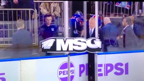 Ranger Goalie #31 Igor Shesterkin hurt in 1st period