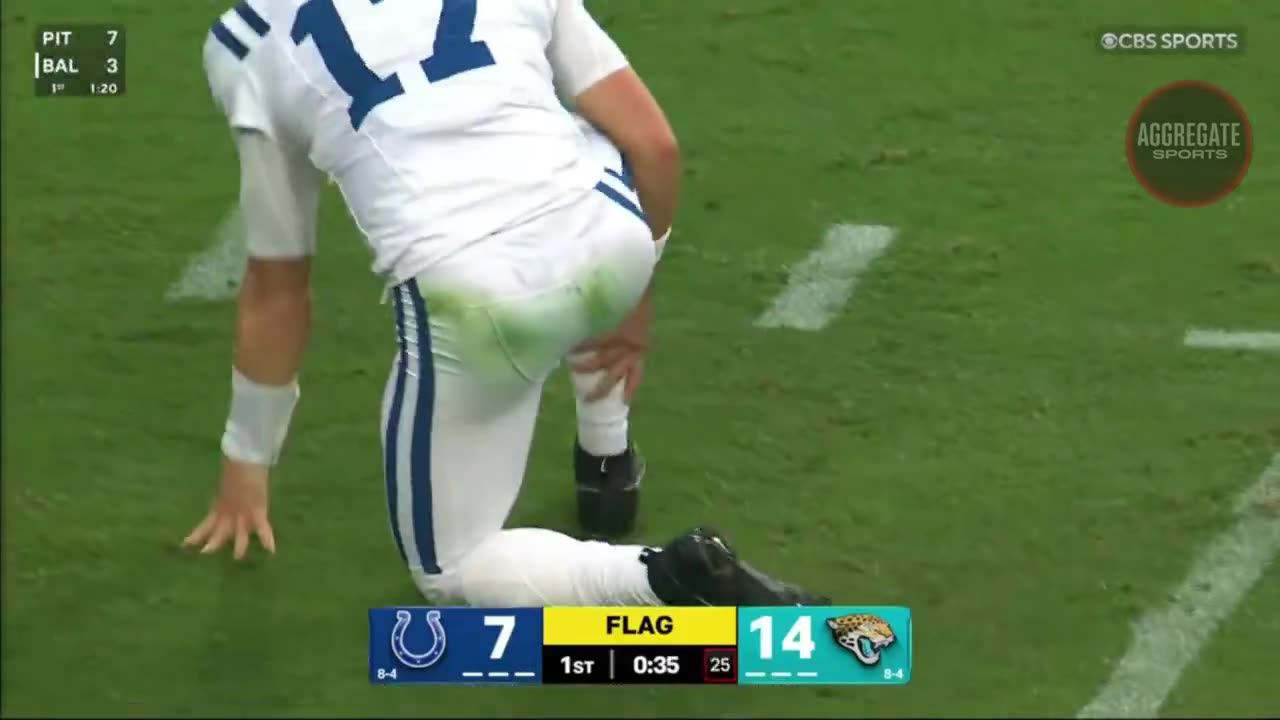 QB Daniel Jones is down after suffering a non-contact right leg/ankle injury.