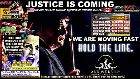 1.12.26: Hold the line, Justice coming, OMAR investigation, illegal VOTING, criminals listed, PAIN