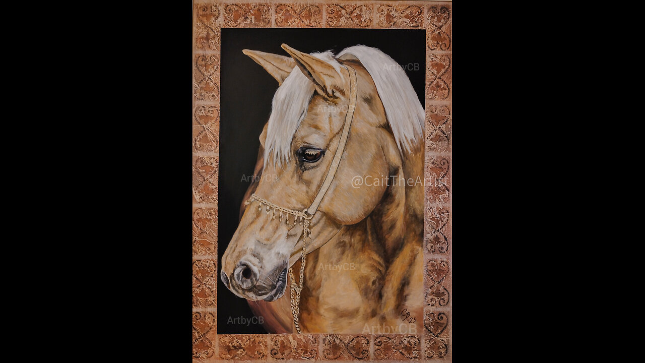 Painting Progression-Palomino