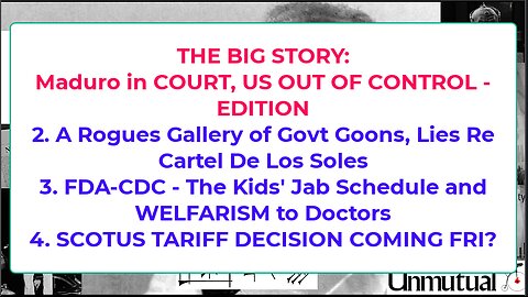 Liberty Conspiracy LIVE 1-6-26 Maduro Court, Trump War Thirst, Vaccine Welfare,