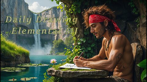 TERRA CUBE EMOJI -Drawing a Cube Emoji Made of Earth/Terra Materials - Relaxing Terrain Art & Chat