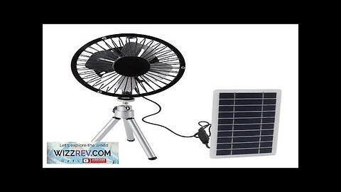 Solar Power Fan Exhaust with Monocrystalline Photovoltaic Panel Compact Portable Waterproof Review