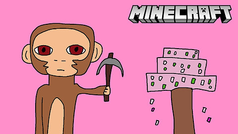 Monkey Plays Minecraft On A New Server