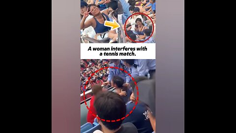 Woman disrupts live tennis match 🎾😳 #BreakingNews #Tennis #Women #japd