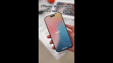 apple iphone 16 pro max available only - 380$ price dm me for any inquiry