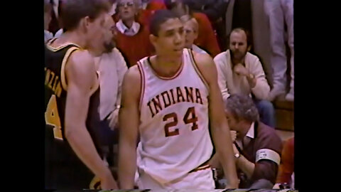 February 21, 1987 - College Basketball : Iowa at Indiana University