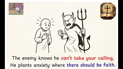 when god picks you, the devil moves in to make things harder for you. becuse he fears you