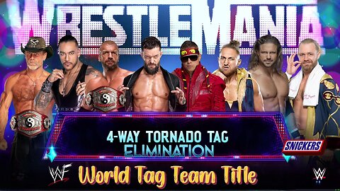 WWE2k25 4WayTagElimination DX(c) vs Judgement Day vs Miz & Morrison vs Dunn & Bate WorldTagTEamTitle