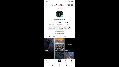 Qurantiweit My TikTok account follow