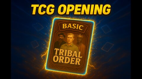 Tribal Order Card Opening - Wake up white man o/