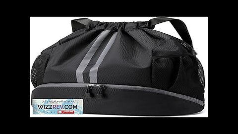 Hoedia Sports Drawstring Backpack String Swim Gym Bag with Shoes Compartment Review