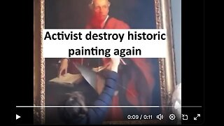 “climate activist” ruin history Lord Balfour painting at Trinity College