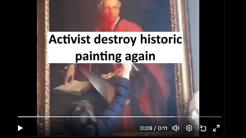 “climate activist” ruin history Lord Balfour painting at Trinity College